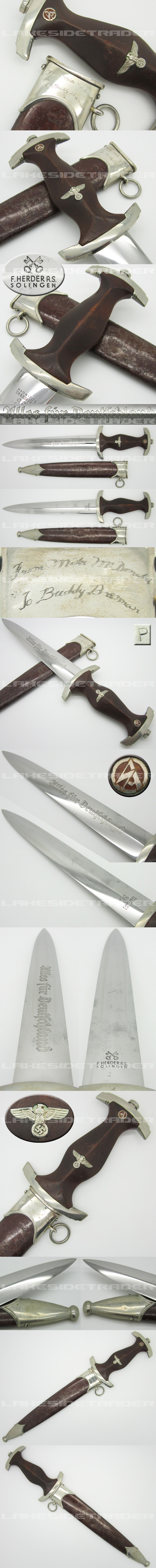 Personalized Early SA Dagger by F. Herder