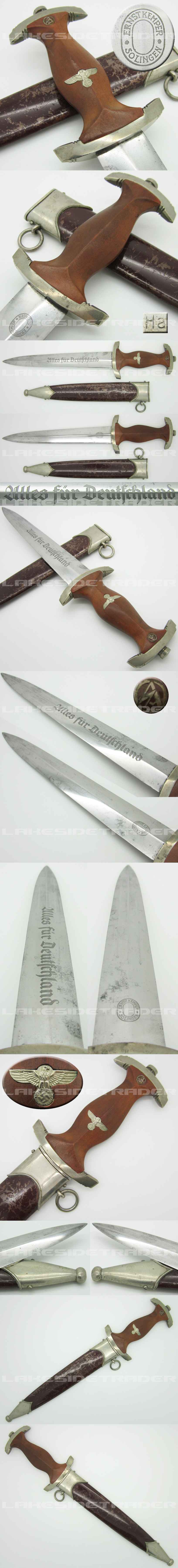 Rare Early SA Dagger by E. Kemper