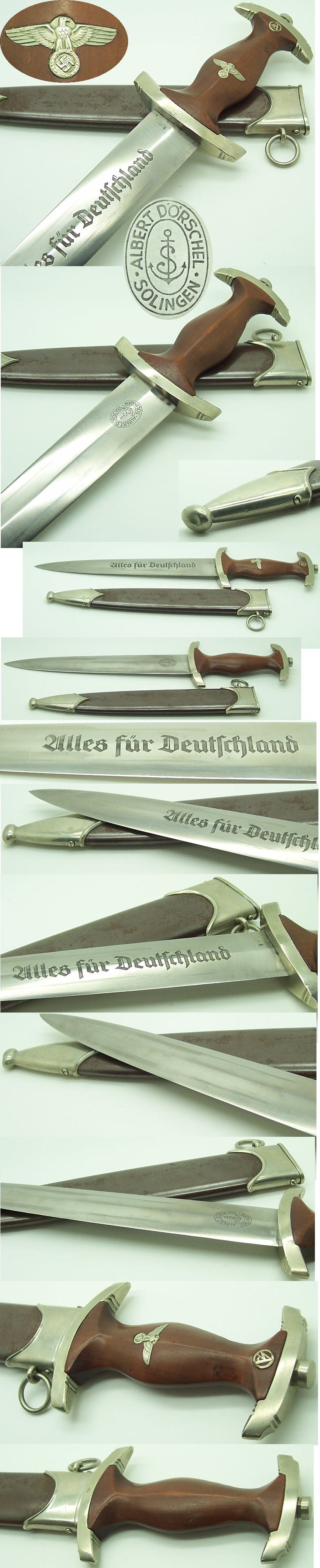 Early SA Dagger by Albert Dorschel
