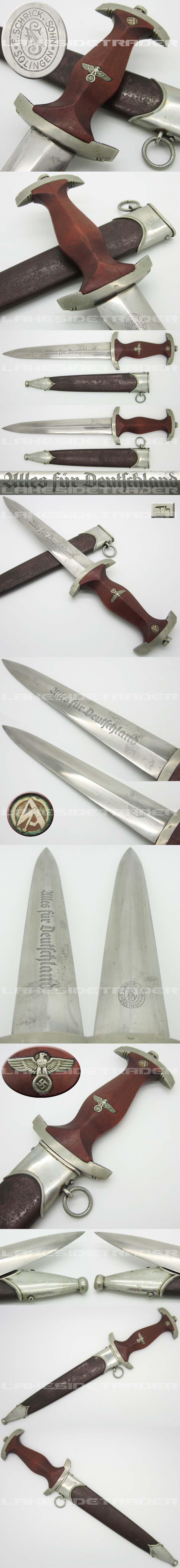 Rare Early SA Dagger by E. Schrick