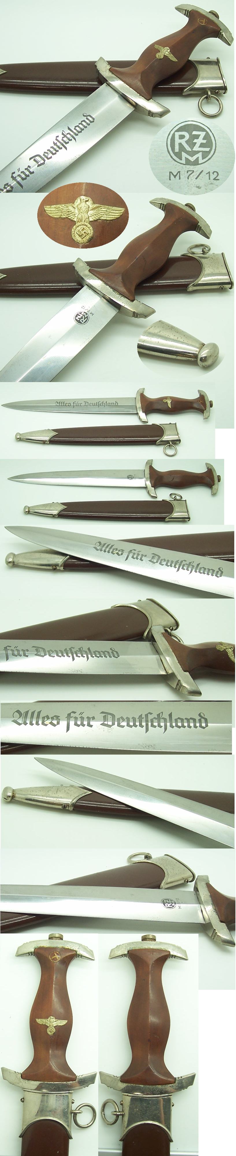 RZM M7/72 (Karl Rob. Kaldenbach) SA Dagger