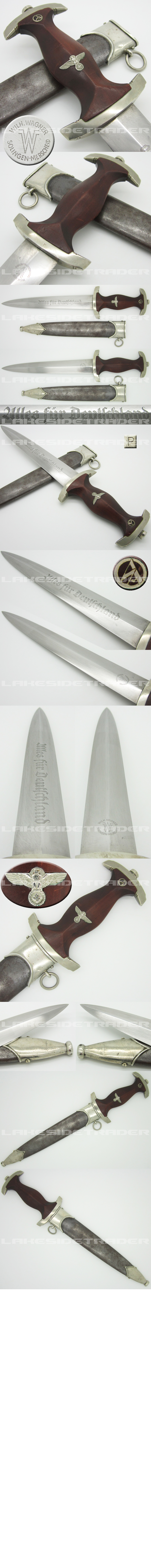 Rare Early SA Dagger by Wilh. Wagner