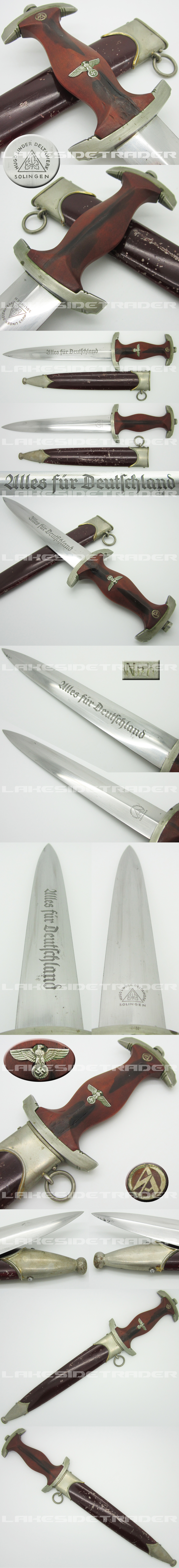 Early SA Dagger by Hugo Linder Deltawerk