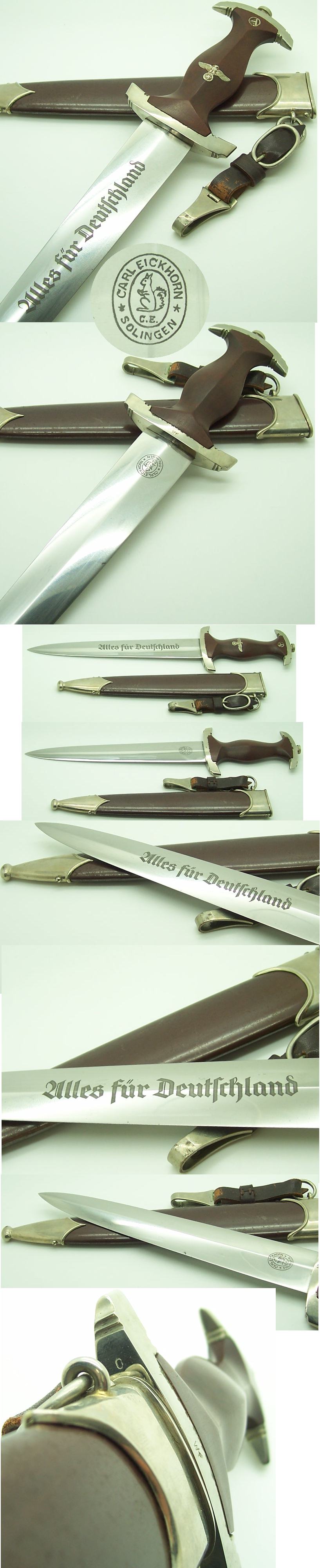 Killer Early Large Double Oval Eickhorn SA Dagger