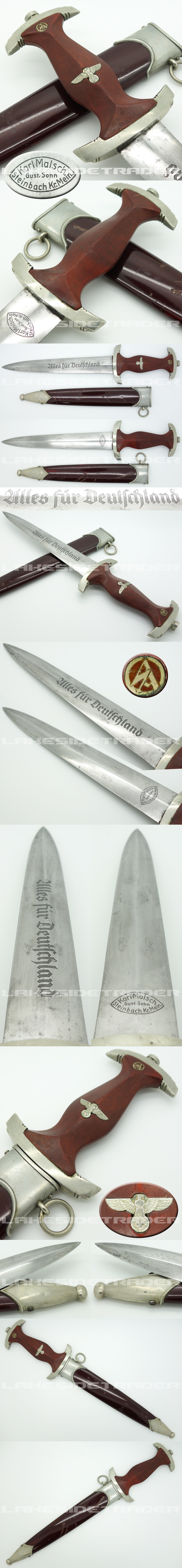 Early Rare SA Dagger by Karl Malsch