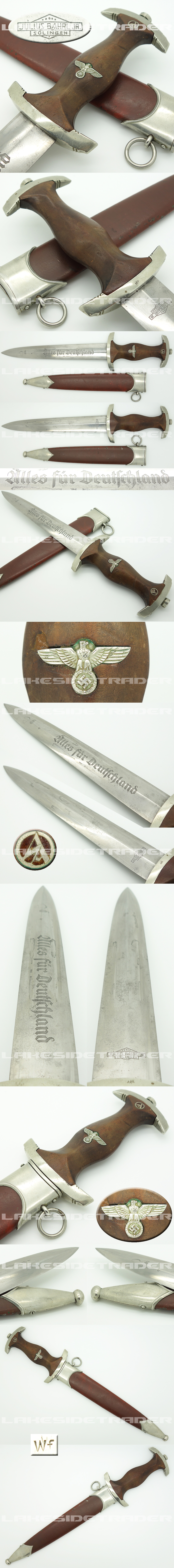 Early SA Dagger by Julius Bahrl Jr.