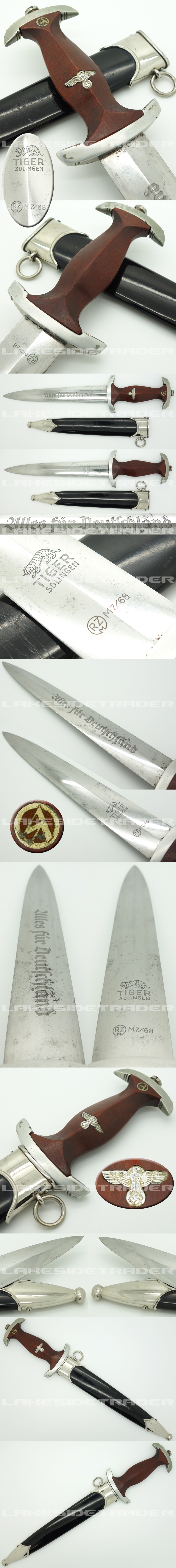 Rare Transitional NSKK Dagger by Tiger (RZM M7/68)
