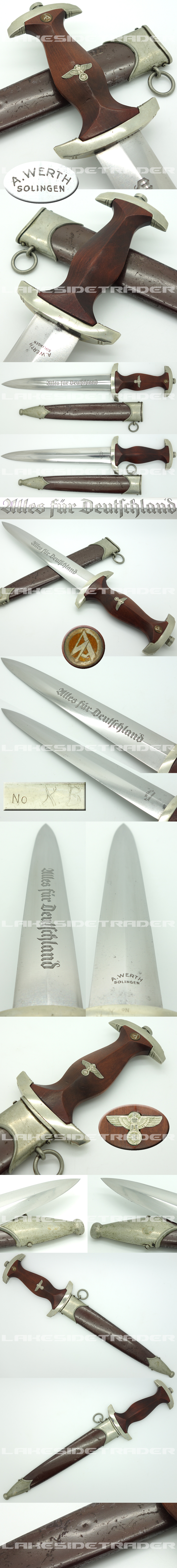 Very Rare - Early SA Dagger by A. Werth