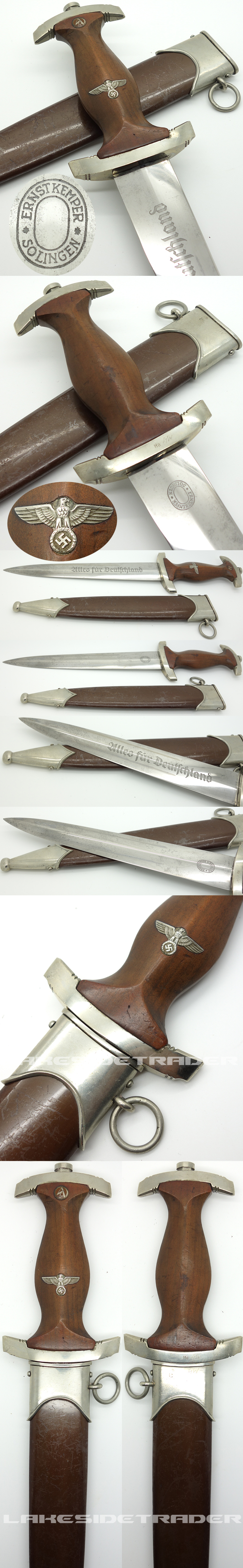 Rare Early SA Dagger by E. Kemper