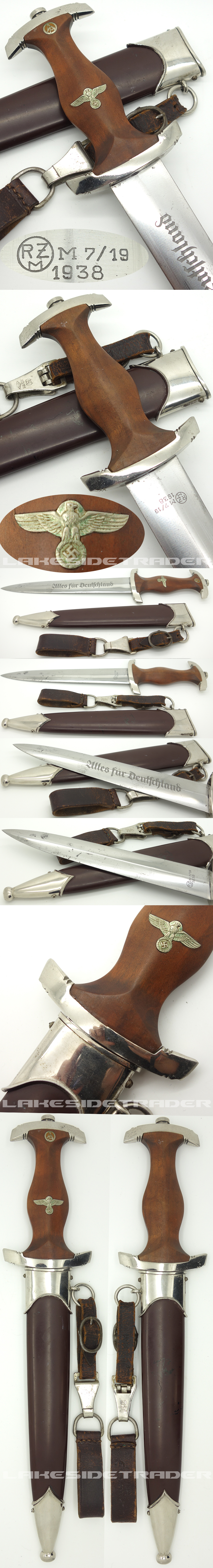 SA Dagger by RZM M7/19 1938