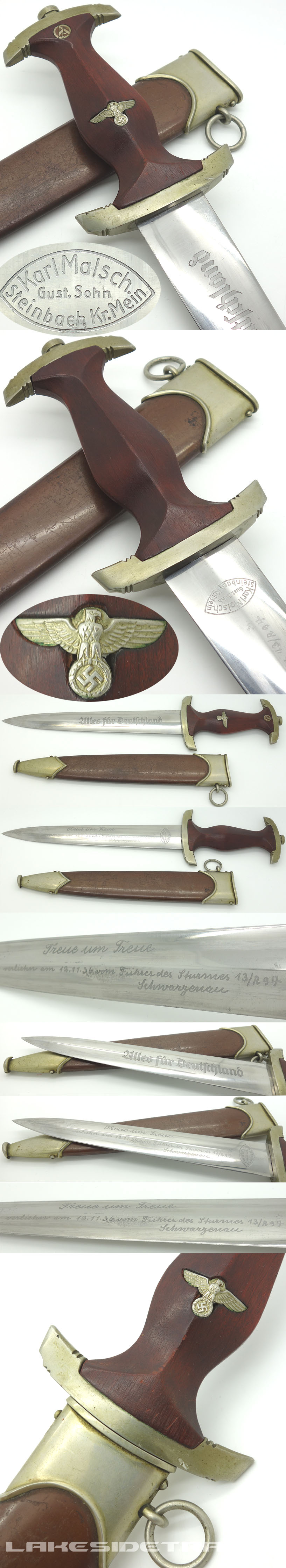 Early Personalized SA Dagger by Karl Malsch