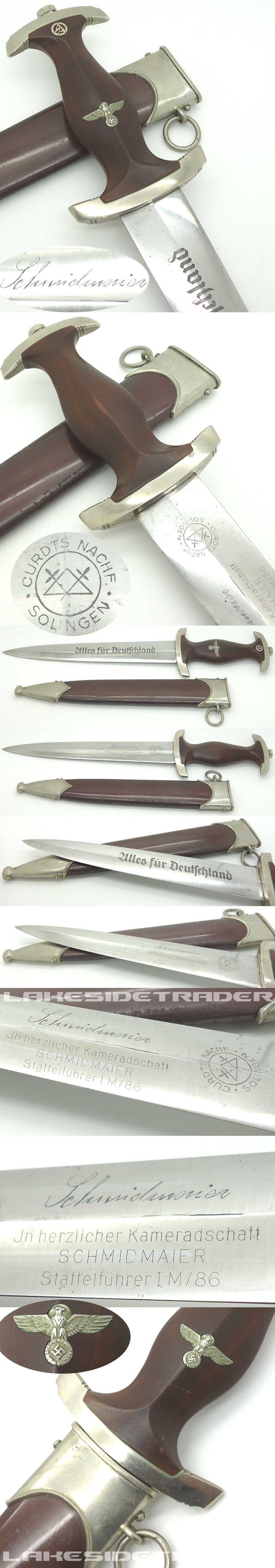 Early Personalized SA Dagger by Curdts Nachf