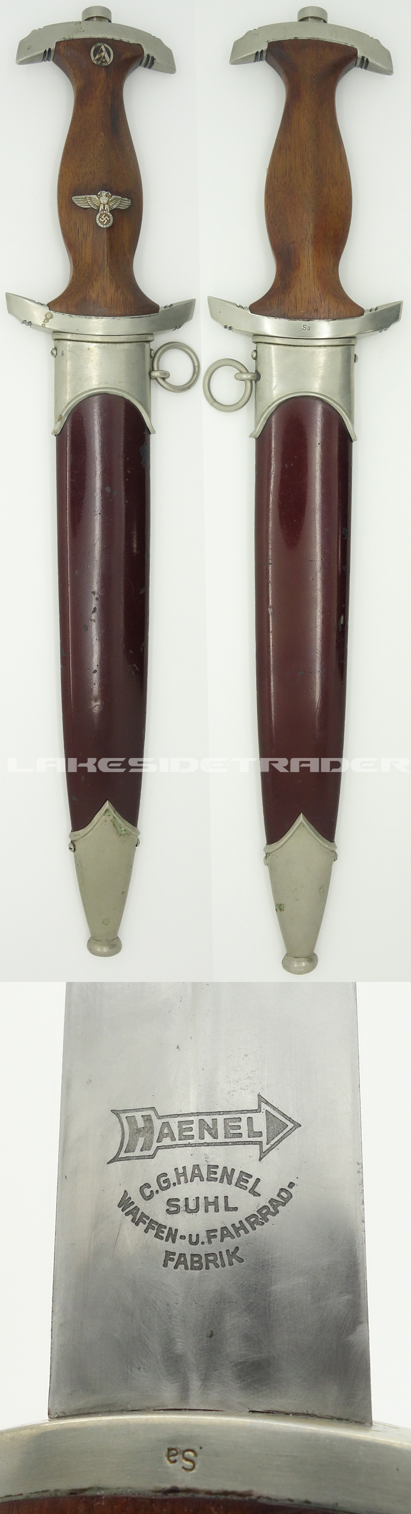 Early SA Dagger by Haenel with a unique blade