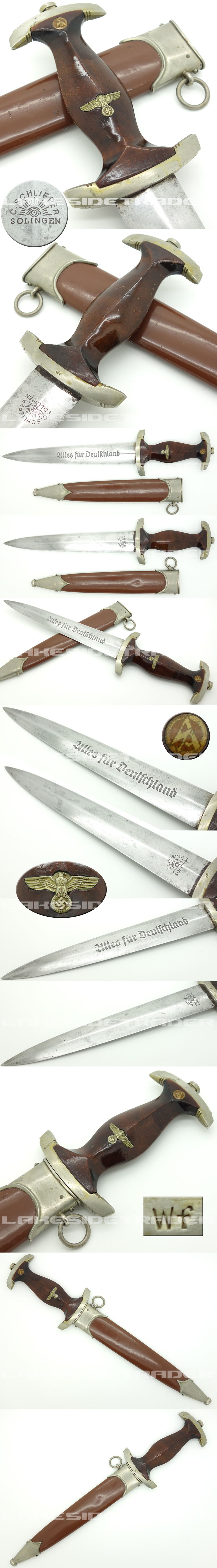 Rare - Early SA Dagger by C. Schlieper