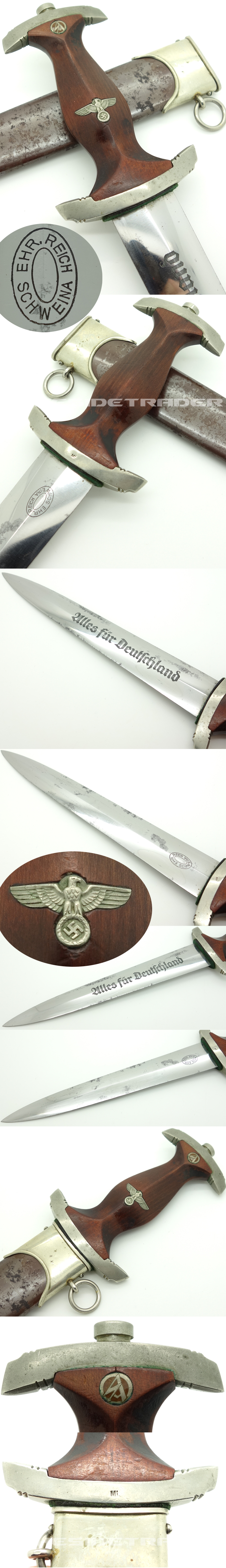 Rare - Early SA Dagger by Ehr. Reich