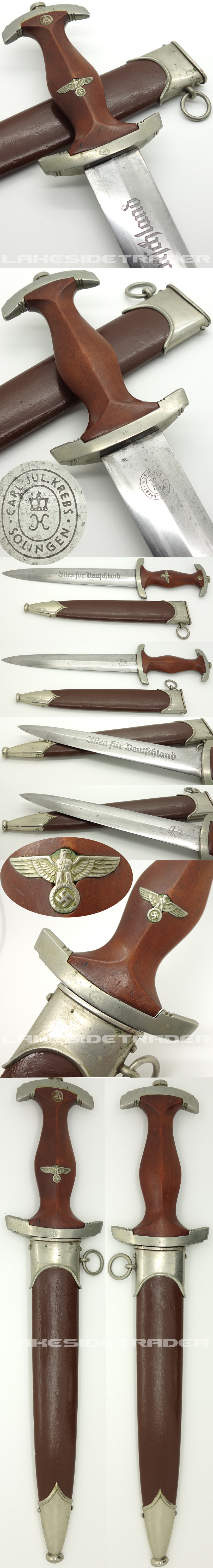 Early SA Dagger by Carl Julius Krebs