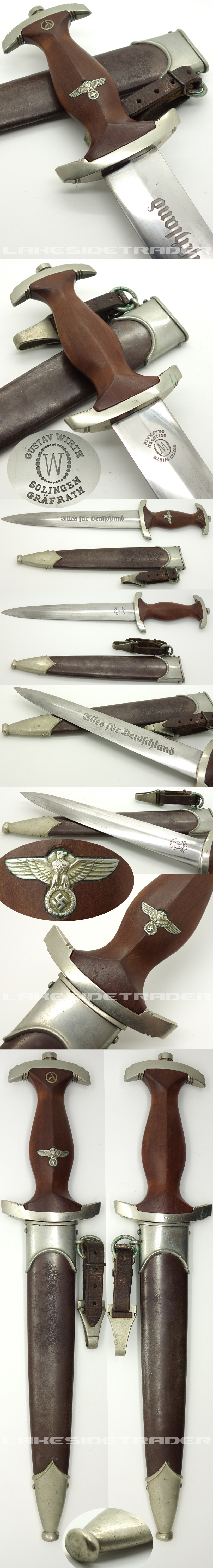 Rare Early SA Dagger by Gustav Wirth