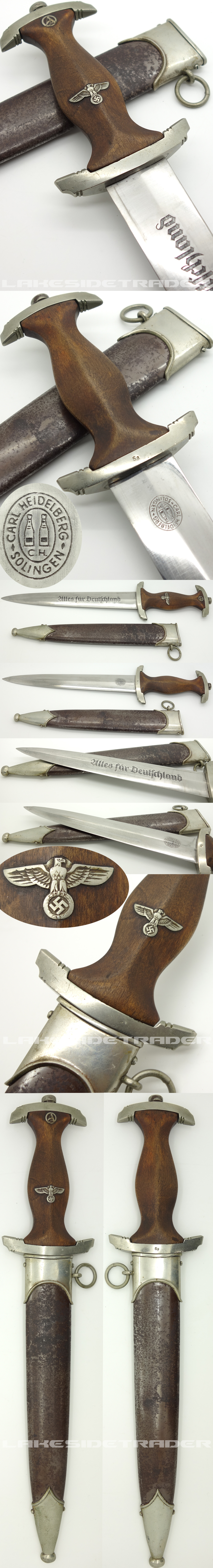 Early SA Dagger by Carl Heidelberg