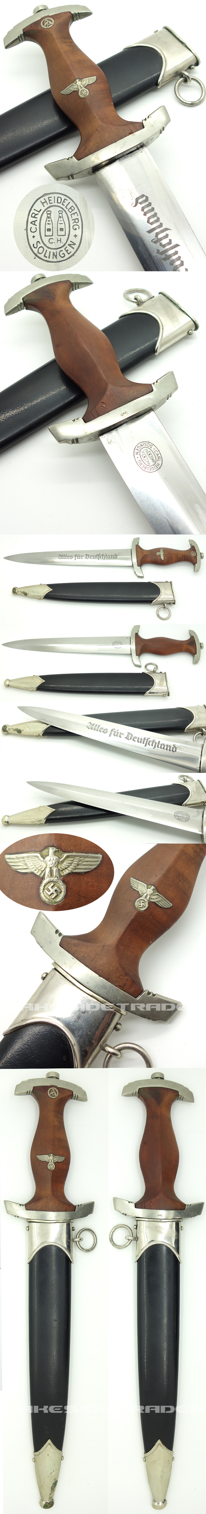 Early NSKK Dagger by Carl Heidelberg