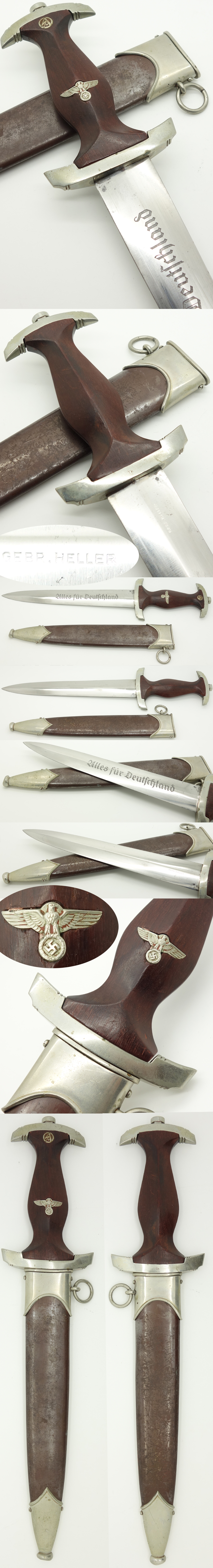 Early SA Dagger by Gebr. Heller