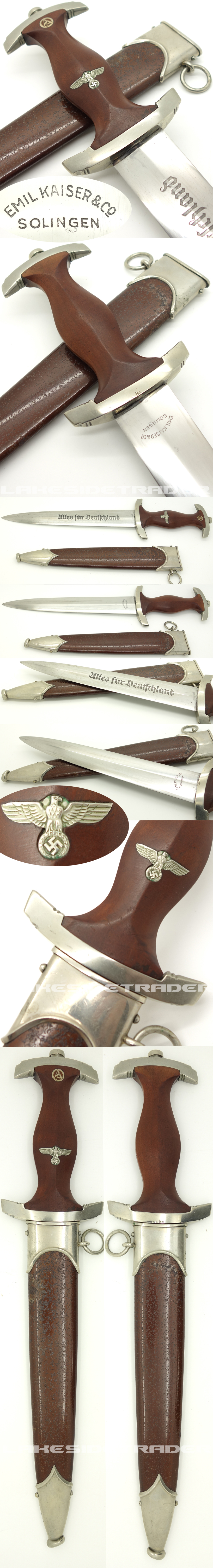 Rare Early SA Dagger by Emil Kaiser