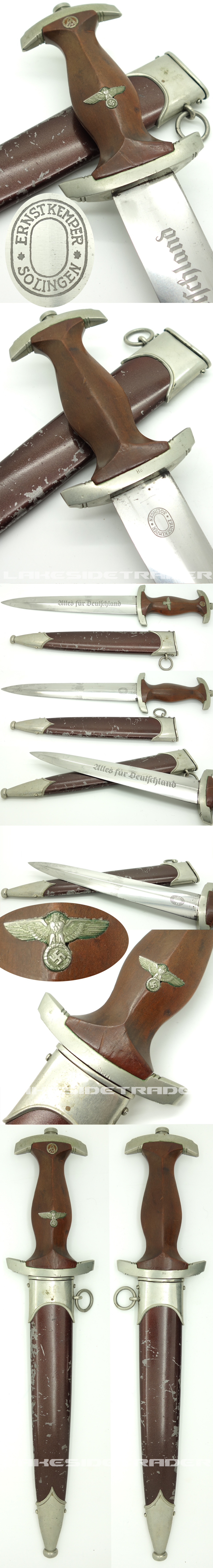 Rare Early SA Dagger by E. Kemper