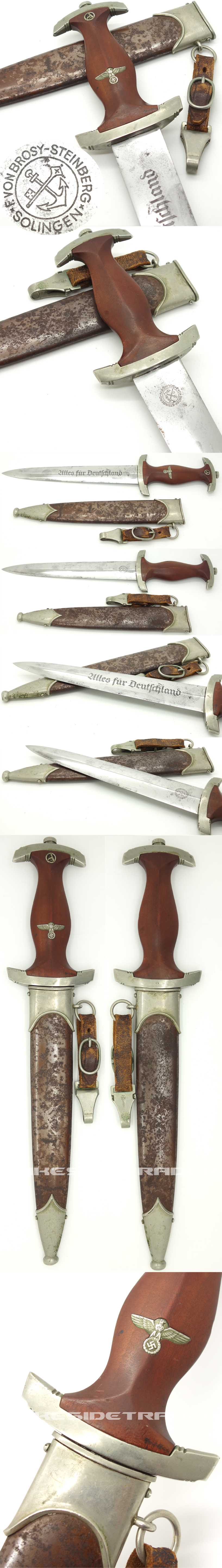 Rare - Early SA Dagger by F. von Brosy