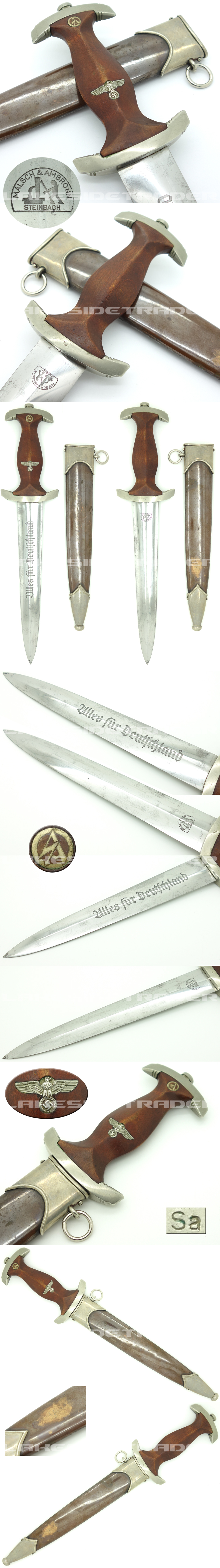 Early SA Dagger by Malsch & Ambronn