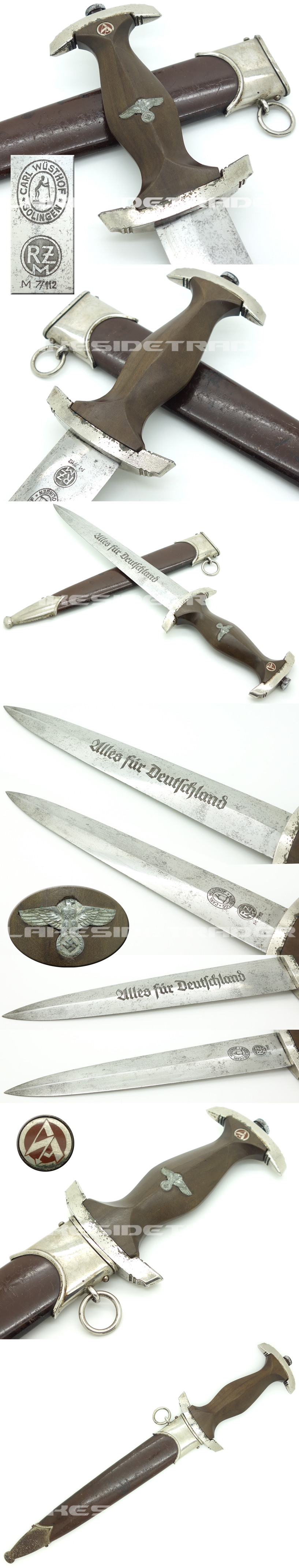 Rare - Transitional SA Dagger by Carl Wüsthof