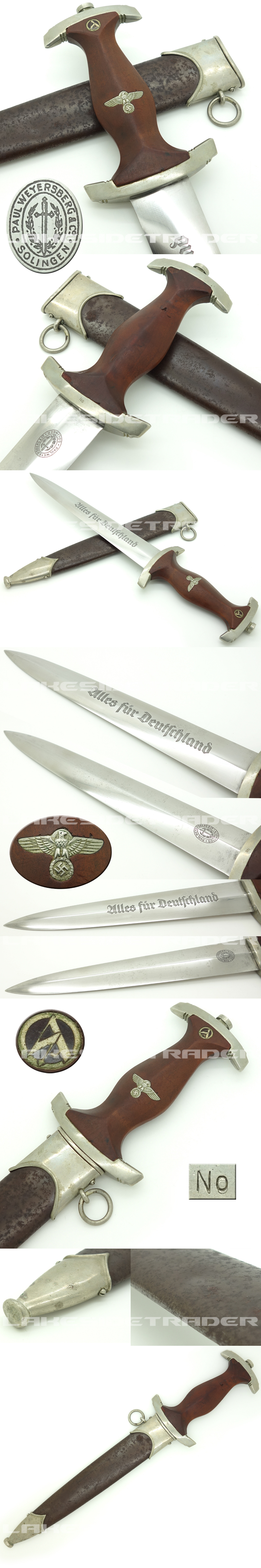 Early SA Dagger by Paul Weyersberg