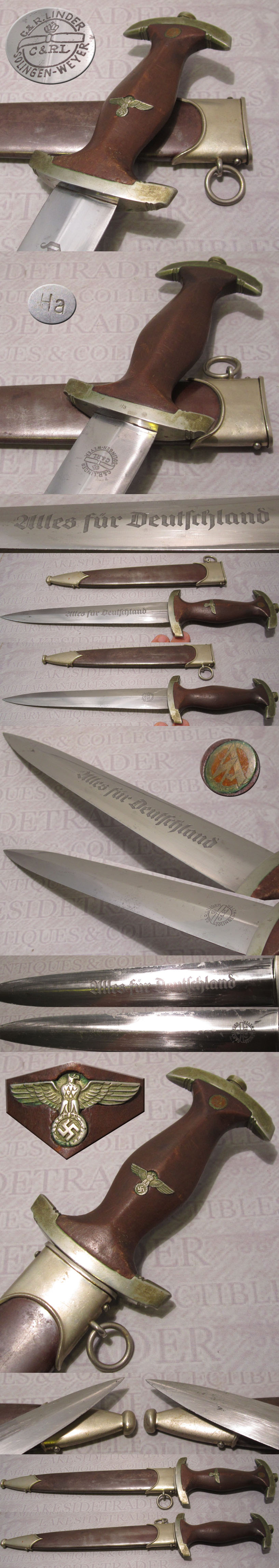 Early C & R Linder SA Dagger