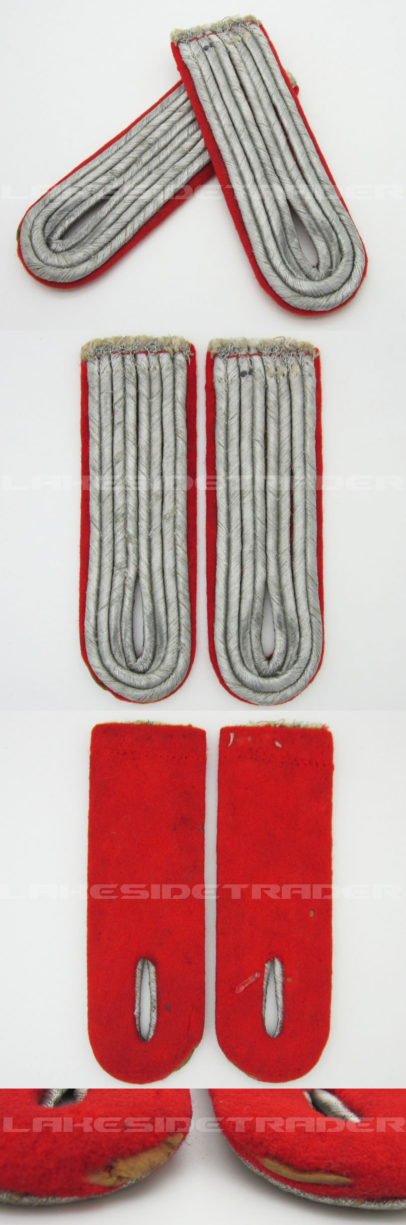 Luftwaffe Flak Artillery Leutnants Shoulder Boards