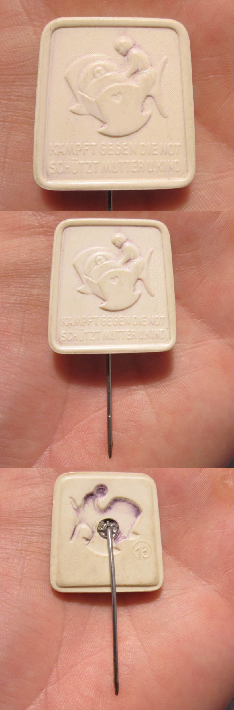 Mother and Child Stickpin