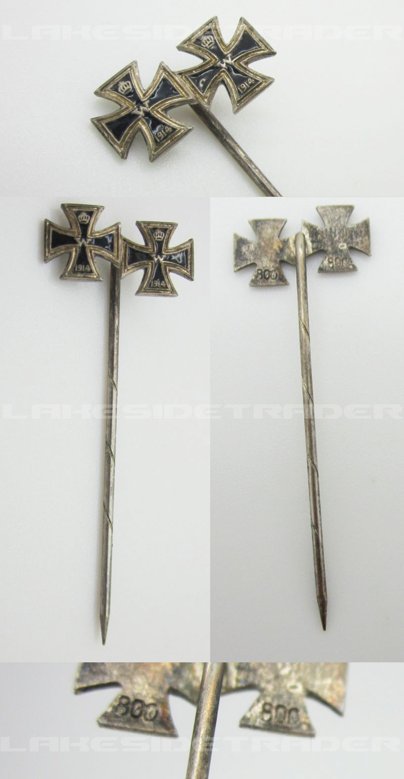 Imperial 2nd and 1st Class Iron Cross Stickpin