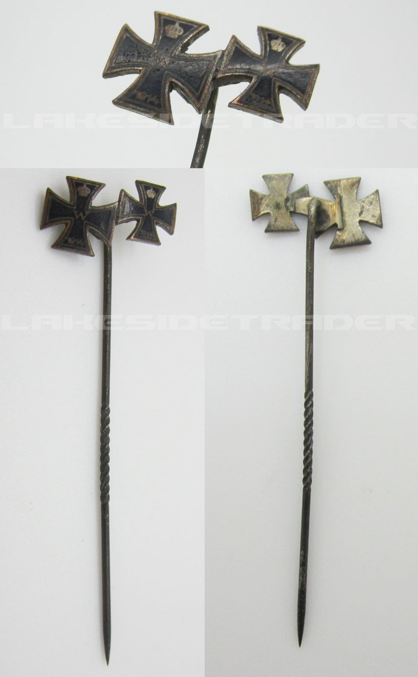 Imperial 2nd and 1st Class Iron Cross Stickpin