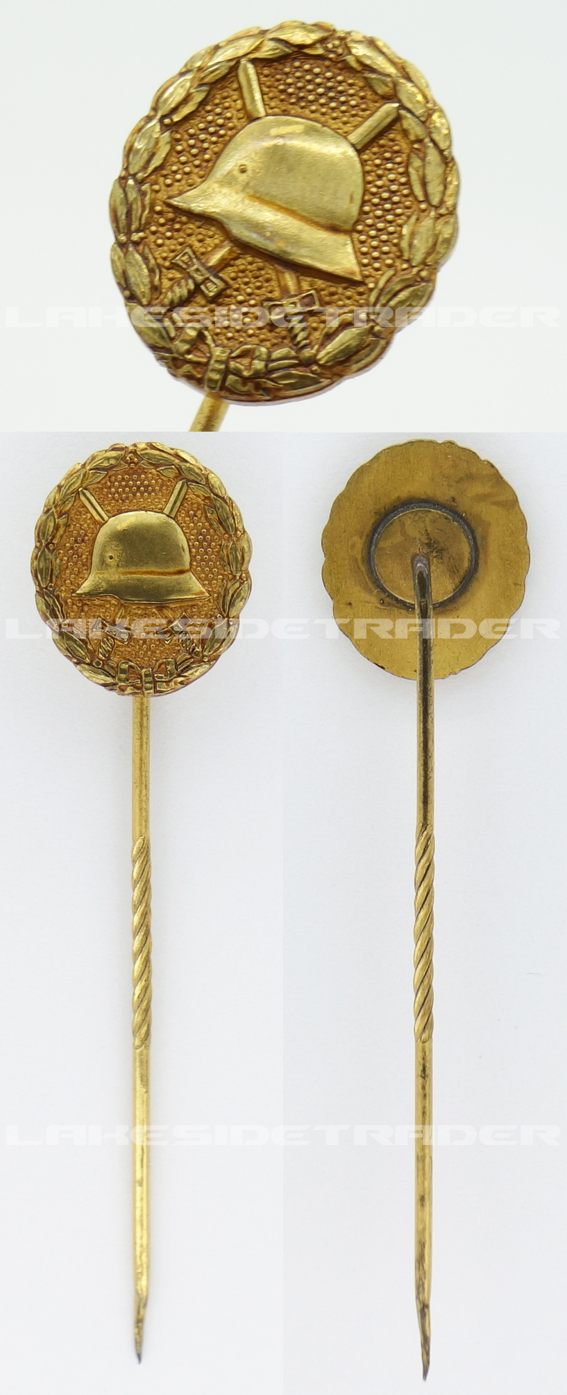 Imperial Gold Wound Badge Stickpin