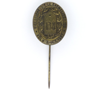 Tagged - Reunion Party Stickpin by Hoffstatter & Bonn 1927