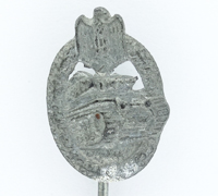 Stickpin - Silver Panzer Assault Badge