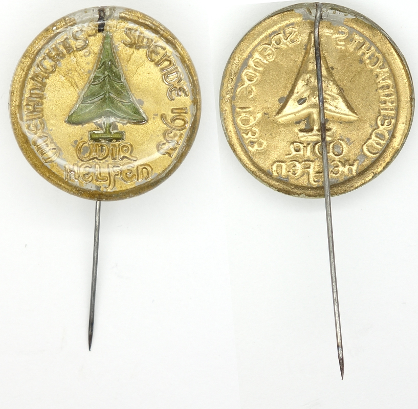 Weihnachts-spende 1933. Wir hefern Stickpin