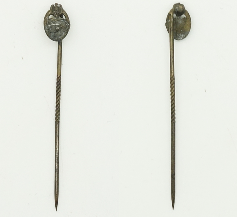 Bronze Panzer Assault Badge Stickpin