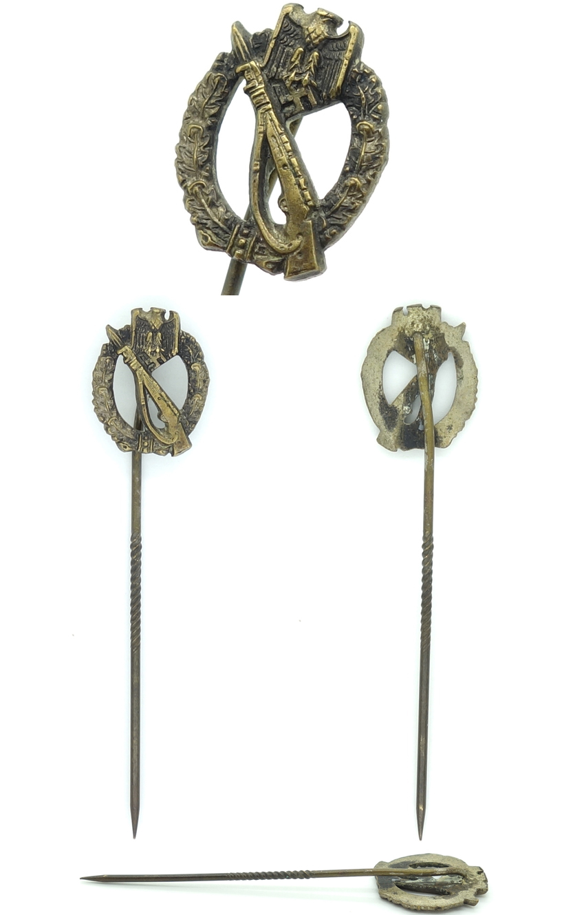 Stickpin - Army Infantry Assault Badge in Bronze