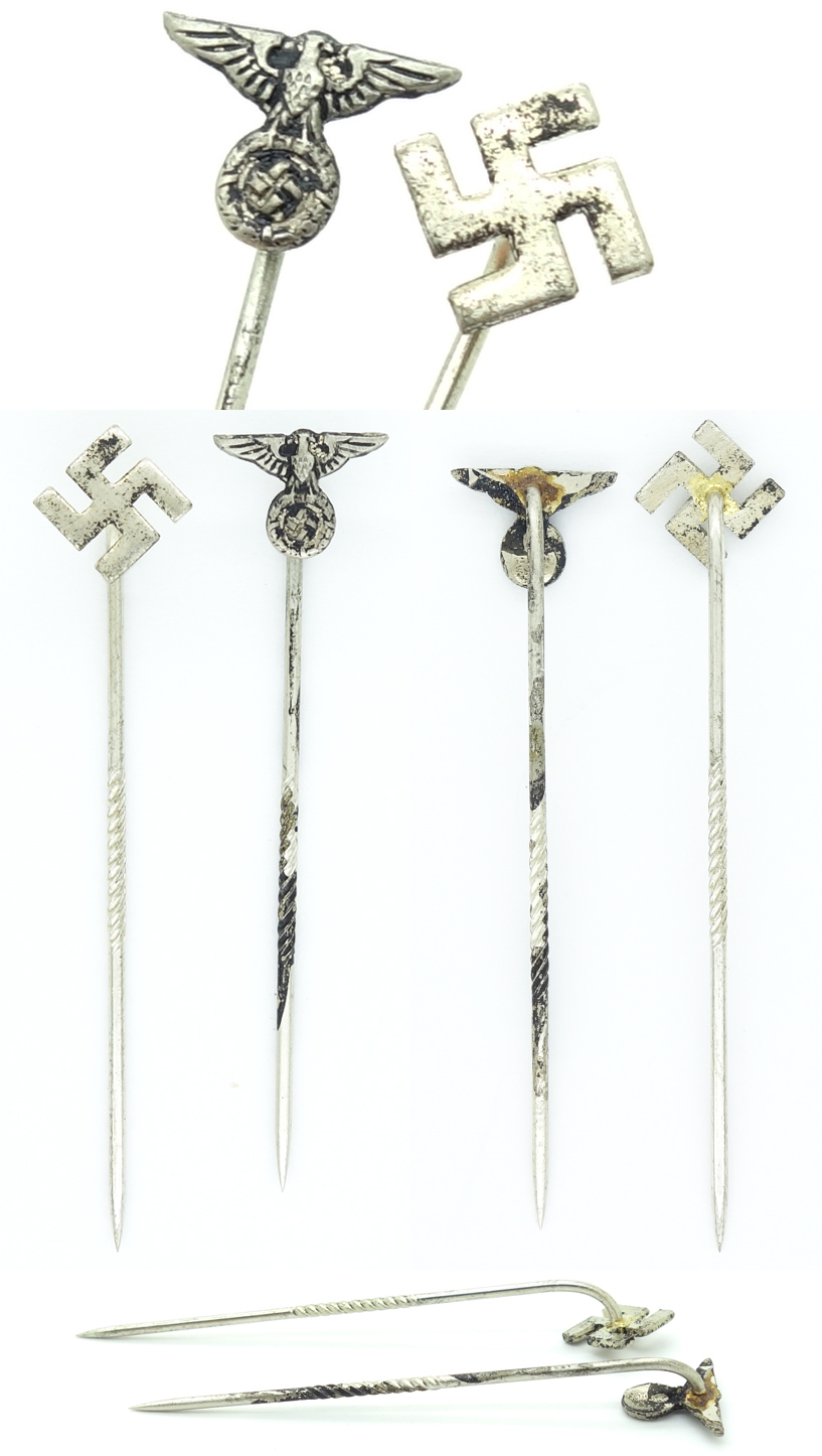 Two NSDAP Supporter Stickpins