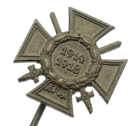 Stickpin - Honor Cross of the World War 1914/1918 with Swords