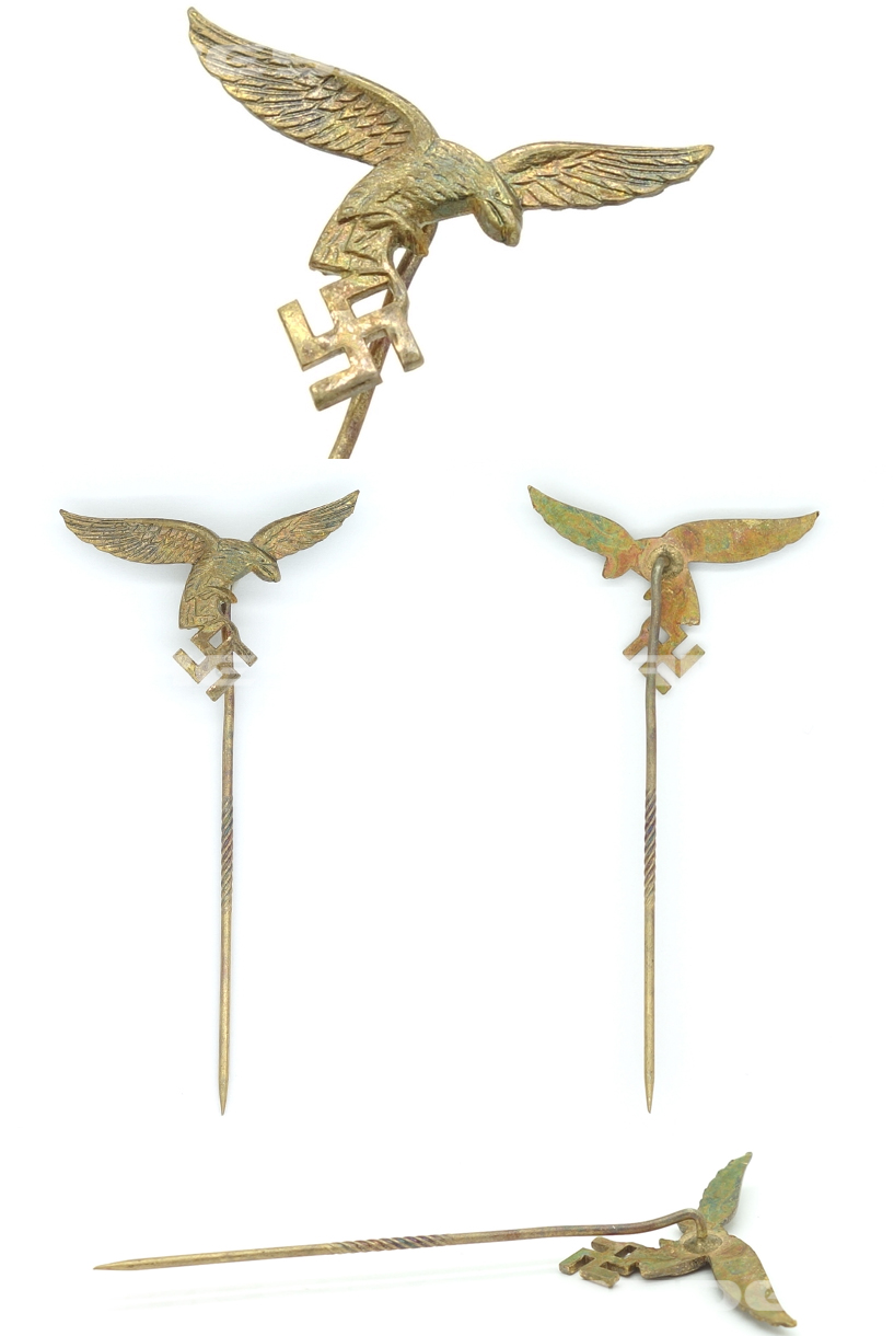 Early Luftwaffe Membership Stickpin in Gold