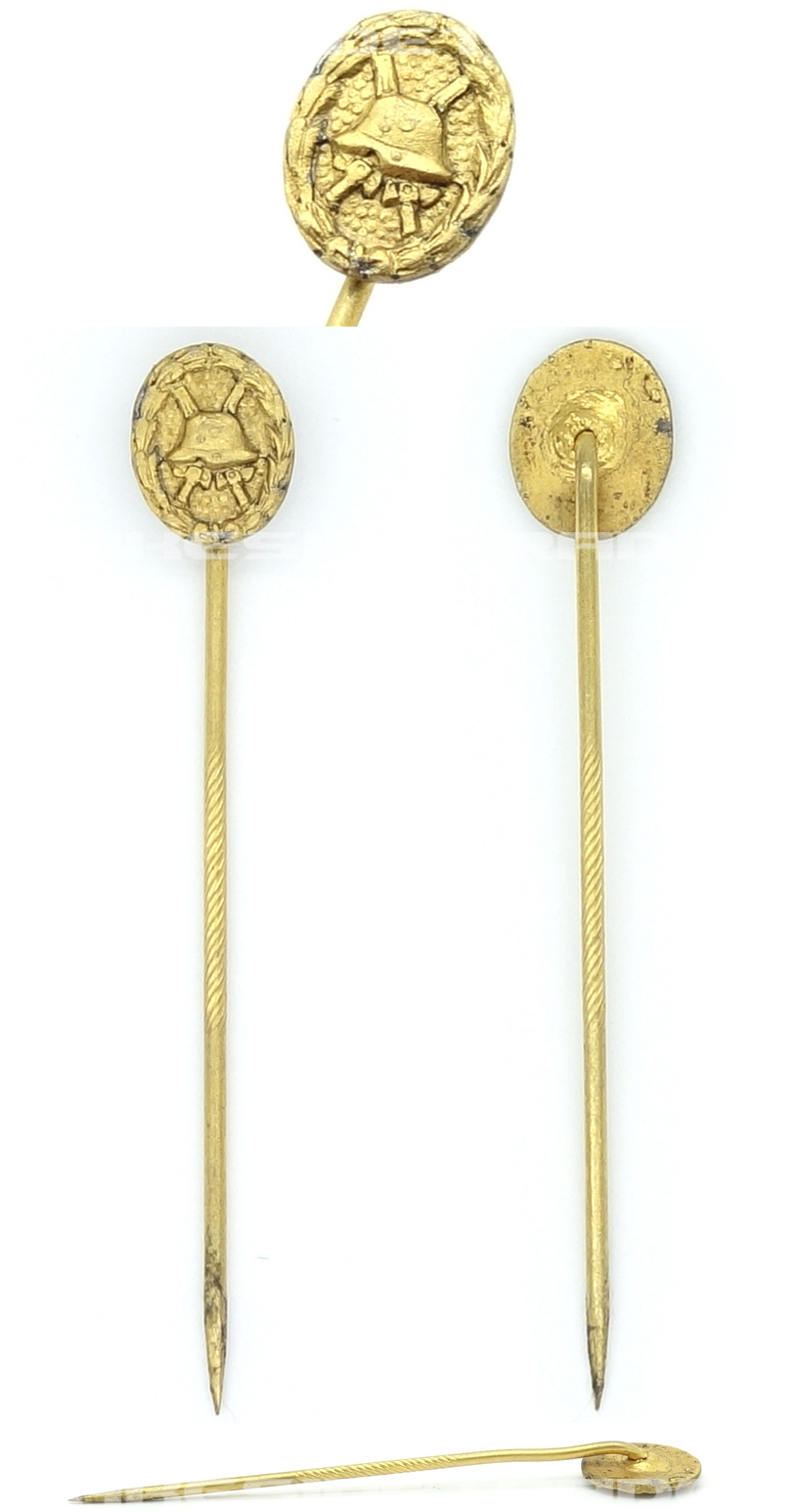 Stickpin - Imperial Wound Badge in Gold
