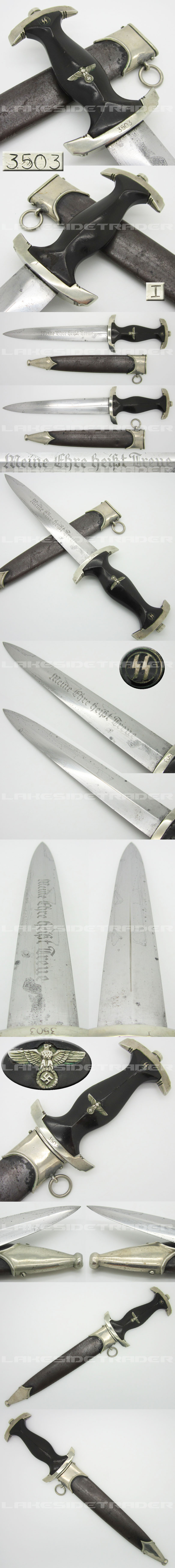 Early Numbered SS Parts Dagger