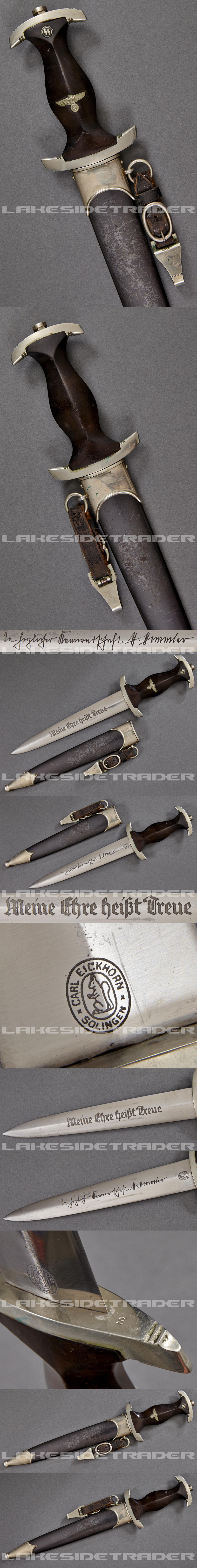 A Model 1934 SS H. Himmler Honour Dagger with Hanger 