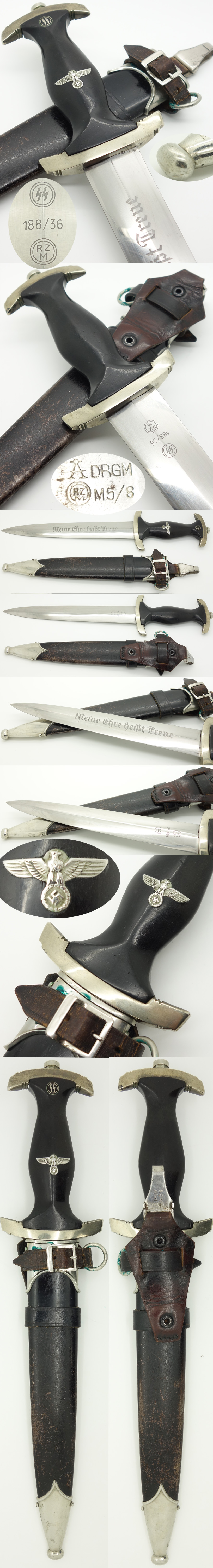 Early SS Dagger by SS 188/36 RZM