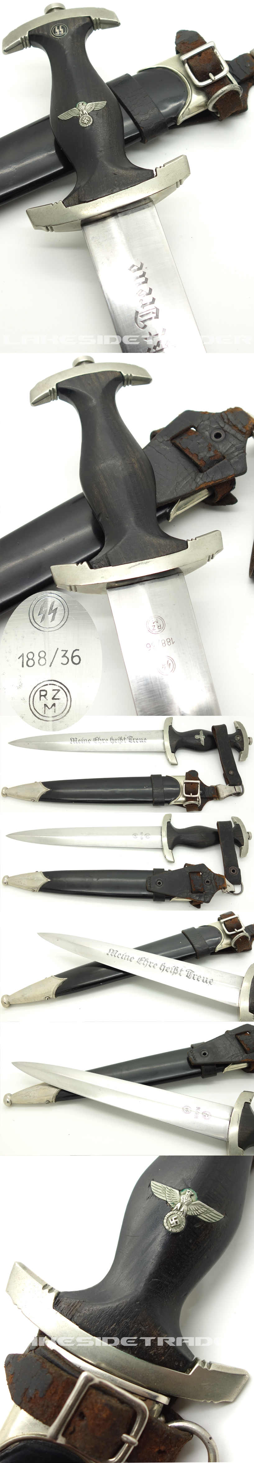 Early SS Dagger by SS 188/36 RZM