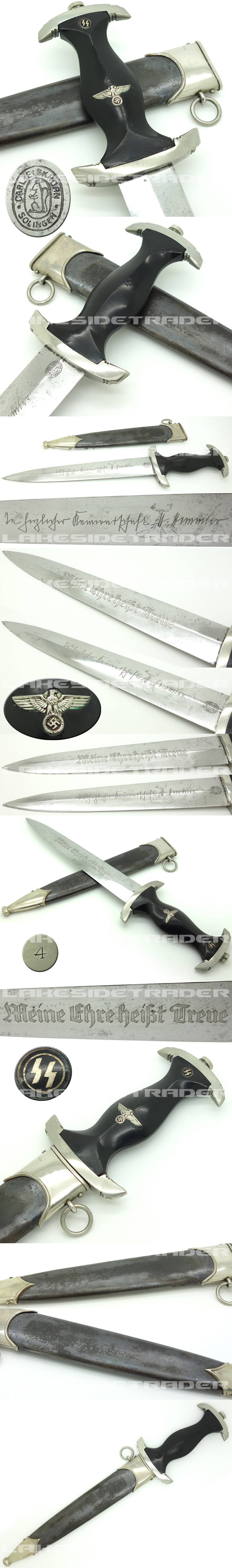SS Himmler Honor Dagger by Carl Eickhorn